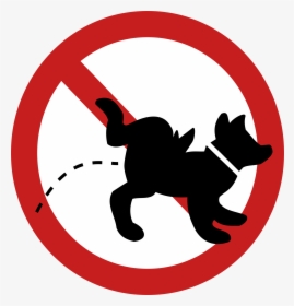 No Dog Peeing Sign Clip Arts - No Pee Dog Signs, HD Png Download, Transparent PNG