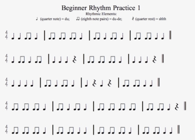 4 4 Rhythm Practice, HD Png Download, Transparent PNG