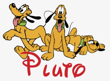 Pluto Vector Logo - Disney Pluto Black And White, HD Png Download, Transparent PNG
