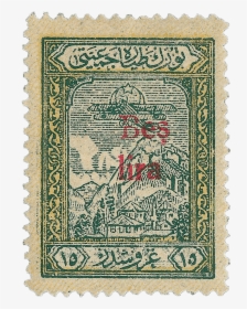 5l Green & Yellow Stamp, - Transparent Vintage Stamp Png, Png Download, Transparent PNG