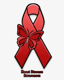 Symbol For Heart Disease Image Collections, Hd Png - Heart Disease Ribbon Png, Transparent Png, Transparent PNG