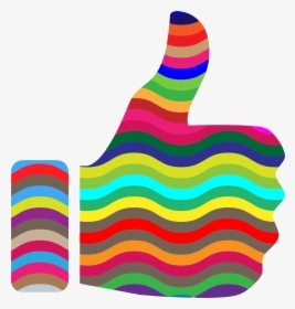 Prismatic Thumbs Up Clip Arts - Rainbow Thumbs Up Transparent, HD Png Download, Transparent PNG