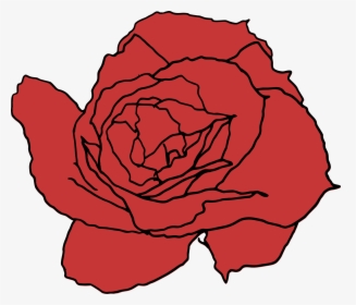 Transparent Red Rose Transparent Png - Drawn Rose Transparent, Png Download, Transparent PNG