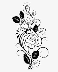 Rose Clip Art Transprent Png Free - Drawing Rose Flower Design, Transparent Png, Transparent PNG