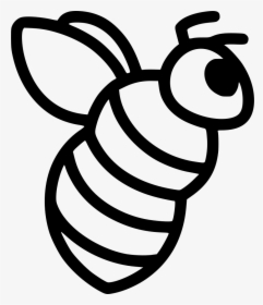 Bumblebee - Bee Black And White Icons, HD Png Download, Transparent PNG