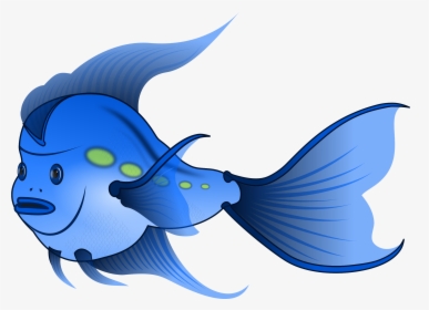 Blue Fish Clipart - Free Clipart Blue Fish, HD Png Download, Transparent PNG