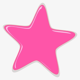 Pink Stars Clipart Pink Star Editedr Clip Art At Clker - Pink Star Clipart, HD Png Download, Transparent PNG