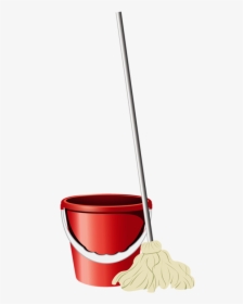 Mop Bucket Download Hq Png Clipart - Mop And Bucket Png, Transparent Png, Transparent PNG