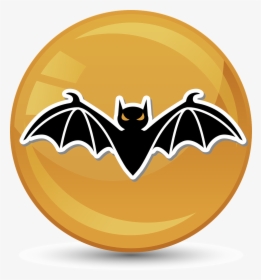 Halloween, Bat, Icon, Signet, Occultism, Magic, Round - Halloween Bat Icon Png, Transparent Png, Transparent PNG