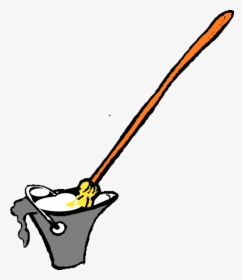 Mop In The Bucket Clipart, HD Png Download, Transparent PNG