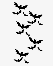 Bat Silhouette Stencil Clip Art - Halloween Bat Silhouette, HD Png ...