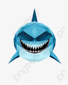 Transparent Shark Tail Clipart - Shark Geometric Shapes, HD Png Download, Transparent PNG