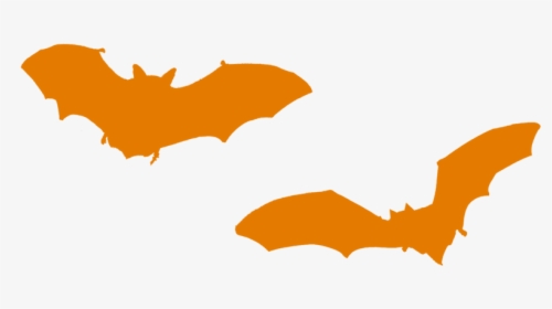 Free Graphic Download Clip - Halloween Orange Bat Cartoon, HD Png Download, Transparent PNG