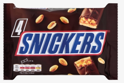 Transparent Snickers Png - Pack Of 4 Snickers Chocolate, Png Download, Transparent PNG