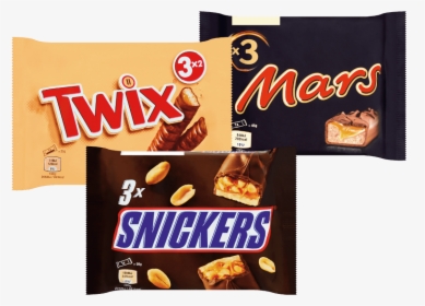 Twix, Mars Of Snickers Mini Of 3-pak Bij Aldi - Snickers, HD Png Download, Transparent PNG
