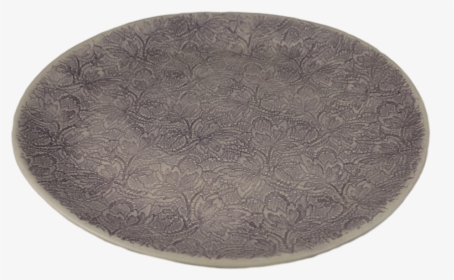 Handmade Aubergine Round Serving Plate With Lace Pattern - Circle, HD Png Download, Transparent PNG