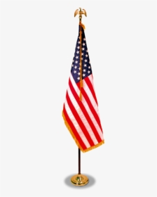 Transparent Flagpole Pulley Clipart - Transparent American Flag On Pole Png, Png Download, Transparent PNG