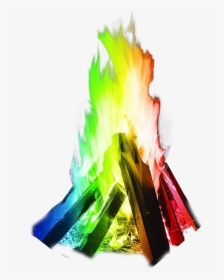 Multicolour Fire Transparent Background Png Image Seasonal - Mystical Fire, Png Download, Transparent PNG