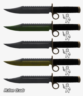 Transparent Combat Knife Png - New Vegas Mod Combat Knife, Png Download, Transparent PNG