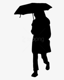 Free Png Woman Umbrella Silhouette Png - Clip Art Silhouettes Girl With Umbrella, Transparent Png, Transparent PNG