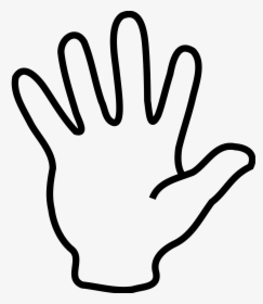 Transparent Foam Finger Png - Drawing Of 5 Fingers, Png Download, Transparent PNG