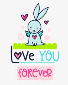 Hand Drawn Love You To Forever Cartoon Card Vector - Cartoon, HD Png Download, Transparent PNG