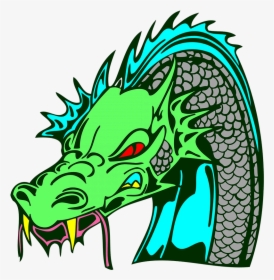 Green Dragon Head - Green Dragon Vector Png, Transparent Png, Transparent PNG