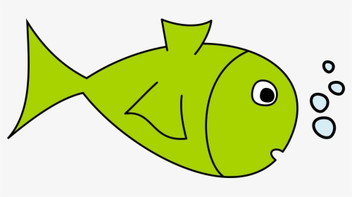 Transparent Flounder Png - Cartoon Transparent Green Fish, Png Download, Transparent PNG