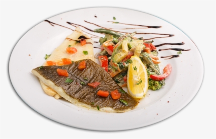Flounder With Vegetables In Creamy Sauce - Fish, HD Png Download, Transparent PNG