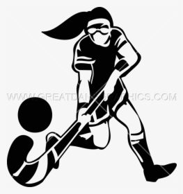 Female Field Hockey Production Ready Artwork For T - Field Hockey Player Drawing, HD Png Download, Transparent PNG