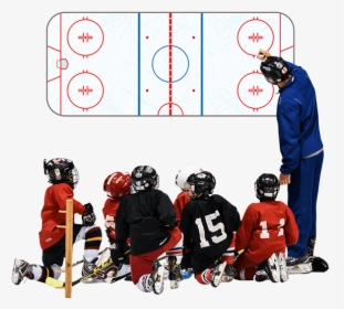 Coach Teach Hockey Player - College Ice Hockey, HD Png Download, Transparent PNG