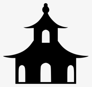 Church Silhouette Clip Art - Church Symbol On Map, HD Png Download, Transparent PNG
