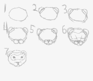 How To Draw A Cartoon Black Footed Ferret Eyes Drawing - Draw A Ferret Head, HD Png Download, Transparent PNG