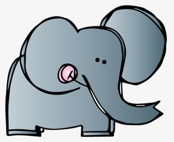 Elephants Clipart Name - Transparent Elephant Drawing, HD Png Download, Transparent PNG