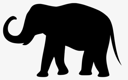 Circus Elephant Clipart Black And White , Png Download - Elephant Png Black And White, Transparent Png, Transparent PNG