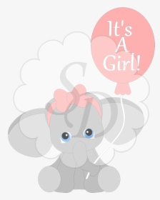 It S A Boy Or Girl Elephant - It's A Girl Elephant, HD Png Download, Transparent PNG