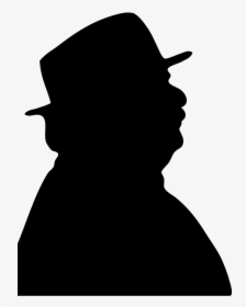 Silhouette Of A Old Man, HD Png Download, Transparent PNG