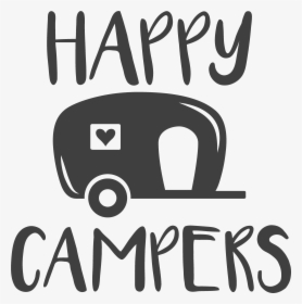 Clip Art Happy Camper Silhouette - Transparent Happy Camper Png, Png Download, Transparent PNG