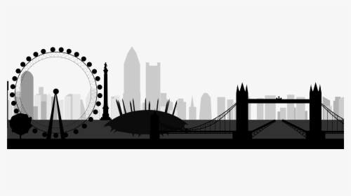 Transparent Paris Clipart Black And White - London Skyline Silhouette Png, Png Download, Transparent PNG