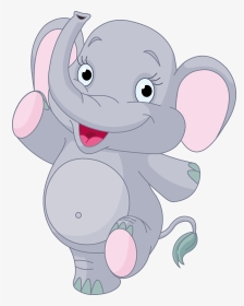 Baby Elephant Elephant Images Hd Photo Clipart - Cute Cartoon Baby Elephant, HD Png Download, Transparent PNG
