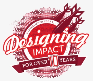 Designing Impact For Over 10 Years - Creative Logo For Graphic Designer, HD Png Download, Transparent PNG