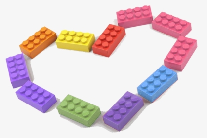 Lego Heart Silhouette Multi - Toy Block, HD Png Download, Transparent PNG