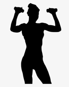 Weight Training Olympic Weightlifting Dumbbell Physical - Exercise Silhouette Png Hd, Transparent Png, Transparent PNG