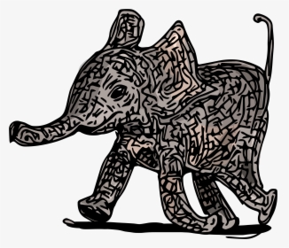 Pin By Erosner Illustrations On Beautiful Baby Elephant - Illustration, HD Png Download, Transparent PNG