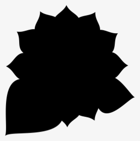 Sunflower Silhouette , Png Download, Transparent Png, Transparent PNG