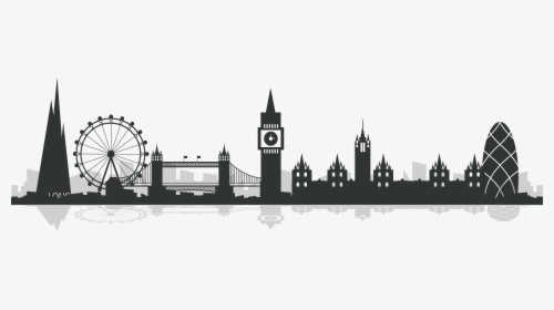 Clip Art London Silhouette Png - London Skyline Silhouette Png, Transparent Png, Transparent PNG