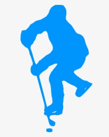 Silhouette Hockey - Ice Hockey Player Silhouette Png, Transparent Png, Transparent PNG