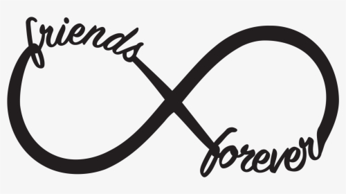 #friendsforever #friends #infinity #bff #words #text - Friends Forever Infinity Sign, HD Png Download, Transparent PNG