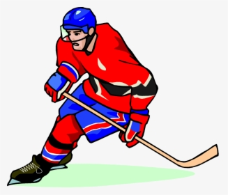 Free Hockey Player Vector Art Clip Art Image From Free - Hockey Players In Cartoon Png, Transparent Png, Transparent PNG