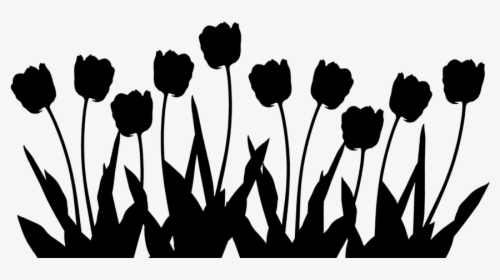 Tulip Silhouette - Three Part Calendar, HD Png Download, Transparent PNG